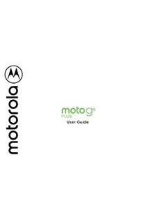 Motorola Moto G6 Plus manual. Smartphone Instructions.
